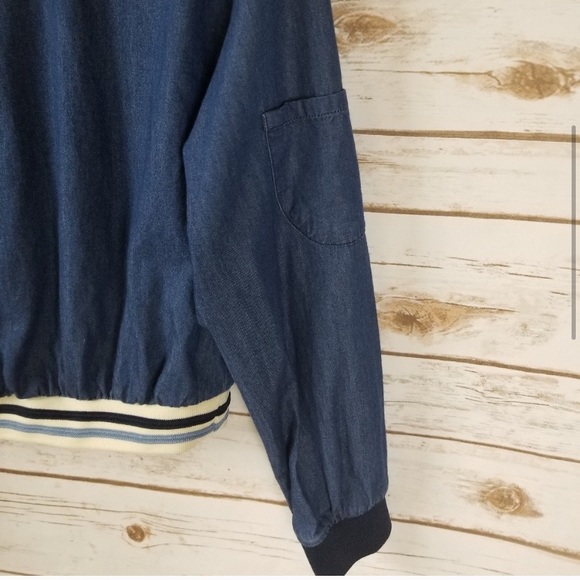 💙 Zara chambray long sleeved crop top - Picture 4 of 4